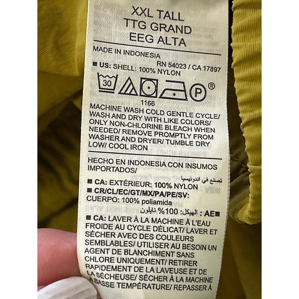 Old Navy Mens XXL Tall Quick Dry Cargo Jogger Pants Mustard Yellow Zipper Cuffs - Picture 5 of 10